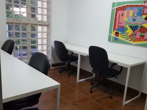 Sala comercial em coworking